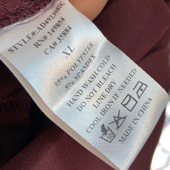 Sadie & Sage Wine Maroon Wide Leg Jumpsuit - Picture 8 of 8